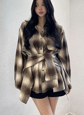 六1125韩国正品10779 衬衫区修身休闲欧美直邮大气人气精致冬季