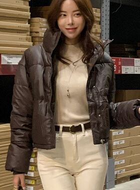 六1125韩国正品the-mood-26756 棉服区韩版简洁可爱都市冬季复古