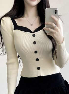 六1125韩国正品s-econ-des-econ--23362 针织衫区潮流甜美学院