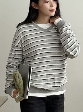 六1125韩国正品purplia-47262 卫衣区复古正品修身休闲欧美直邮