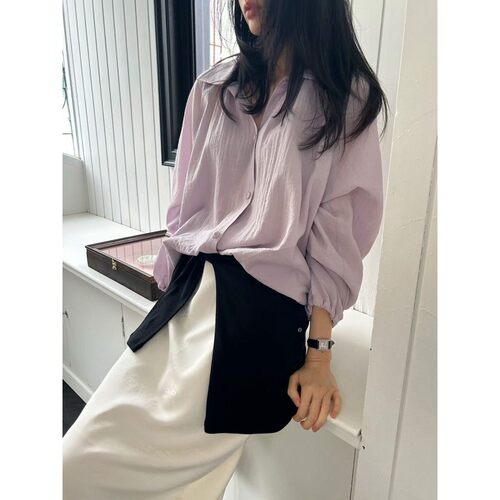 九0315韩国东大门衬衫-区MEMO-8750583春季清新通勤瑞丽纯色时装