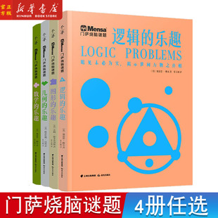 千寻智力 门萨烧脑谜题系列 套装共4册任选 逻辑的乐趣、几何的乐趣、数学的乐趣、图形的乐趣