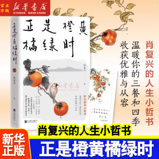 文学散文作品集 三餐和四季 人生小哲书 中国好书奖获得者肖复兴暖心新作温暖你 正是橙黄橘绿时