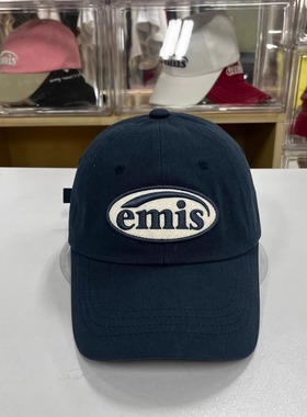 emis帽子字母棒球帽男女休闲徽章鸭舌帽可乐标遮阳帽猫爪运动帽