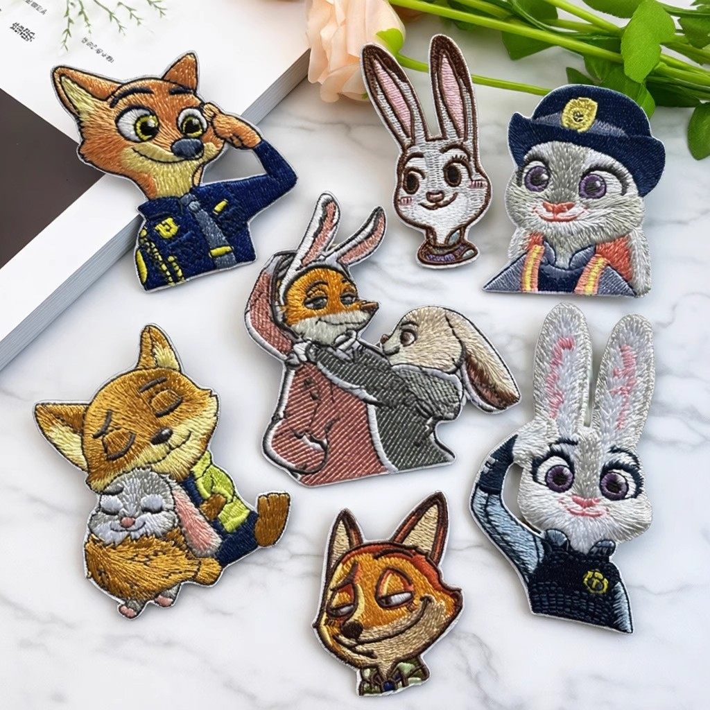 自粘款卡通刺绣疯狂动物城朱迪尼克布贴衣服包包装饰贴花修补贴,居家布艺,布贴,淘宝优惠券,粉丝福利购,淘宝优惠卷