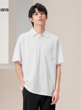 gxgjeans男装2024年春季翻领短袖POLO衫J24D242001