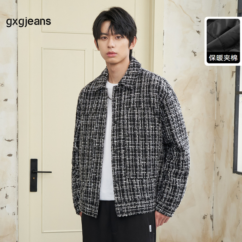 gxg.jeans男装2023年冬季新款翻领棉夹克JEX12102064