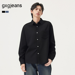 25秋新品 gxg.jeans男装 打底 衬衫 多色口袋设计基础通勤商务长袖