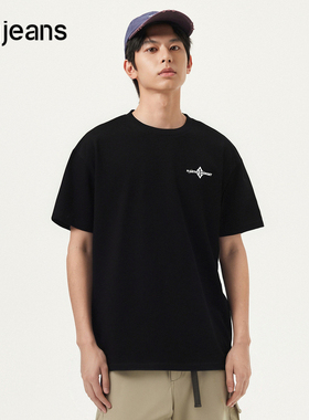 gxg.jeans男装2024年夏季圆领短袖T恤J24D442043