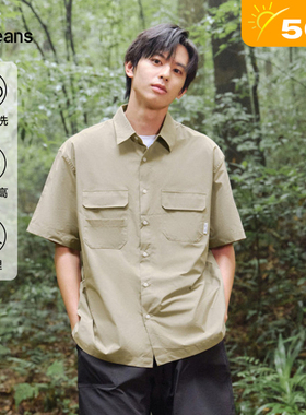 gxg.jeans男装2024年夏季短袖衬衫J24D232001