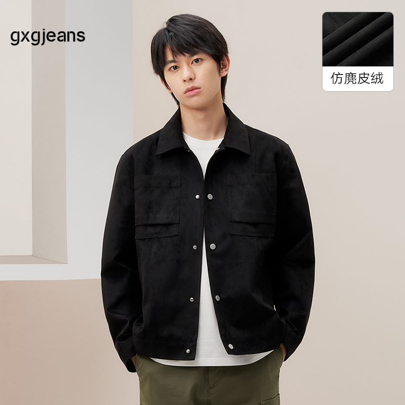 简约翻领夹克，休闲多搭