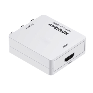 HDMI转AV线高清转换器三色线莲花头转换线老式电视机转接器