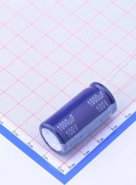 ECA2AM102 直插铝电解电容 1000uF ±20% 100V 插件,D18xL35.5mm