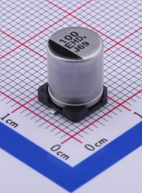EEEHD1E101AP 贴片型铝电解电容 100uF ±20% 25V SMD,D8xL10.2mm