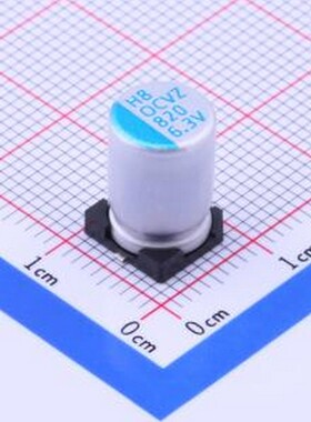 OVZ821M0JTR-0812 固态电容 820uF ±20% 6.3V SMD,D8xL12mm