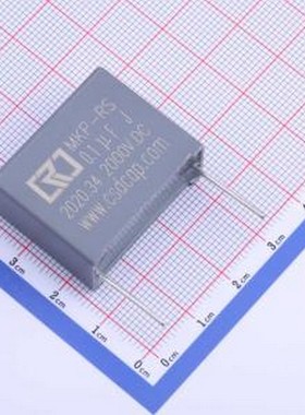 RS4055 聚丙烯膜电容(CBB) 100nF ±5% 2kV 插件,P=27.5mm