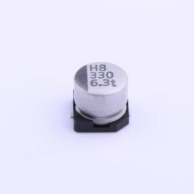 VZT331M0JTR-0606ACS 贴片型铝电解电容 330uF ±20% 6.3V SMD,D6