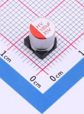 HV1V107M0607PZ 固态电容 100uF ±20% 35V SMD,D6.3xL7.7mm