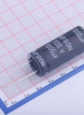 KF102M10018*40A 直插铝电解电容 1000uF ±20% 100V 插件,D18xL4