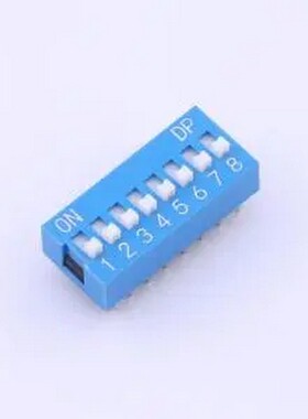 KH-BM2.54B-8P 蓝色拨码开关,9位,间距2.54mm 拨码开关 插件,P=2.