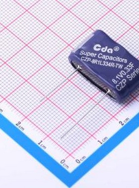 CZP-8R1L334R-TW 8.1V 0.33F 超级电容器 0.33F10%~+30% 8.1V