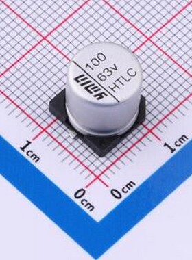 VHTE1051J101MVCG 固液混合铝电解电容器 100uF ±20% 63V SMD,D1