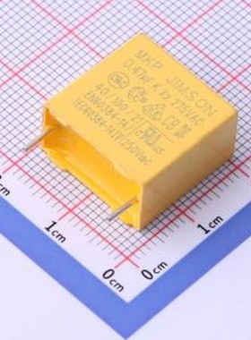 MKP474K275A18 安规电容 470nF ±10% 275V 等级:X2 插件,P=15mm