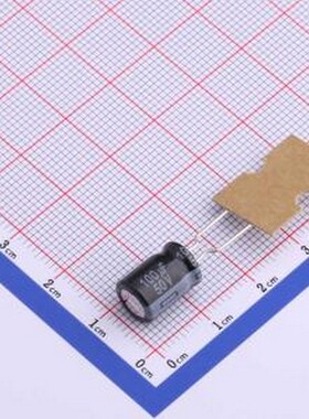 EEUFR1H101B 直插铝电解电容 100uF ±20% 50V 插件,D8xL11.5mm