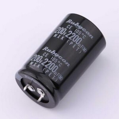 200MXK2200MEFCSN30X50 牛角型电解电容 2200uF ±20% 200V 插件,