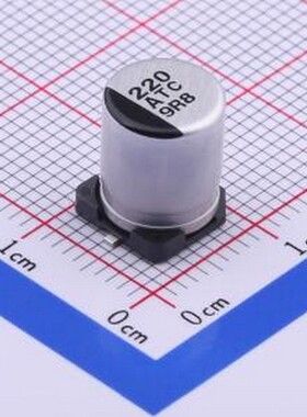 EEETC1A221P 贴片型铝电解电容 220uF ±20% 10V SMD,D8xL10.2mm
