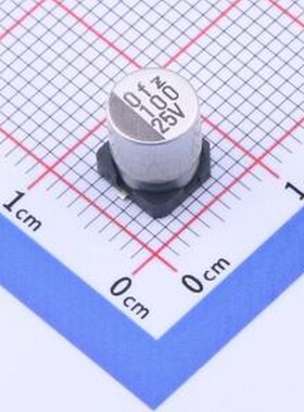 RVZ-25V101MF80U-R2 贴片型铝电解电容 100uF ±20% 25V SMD,D6.3
