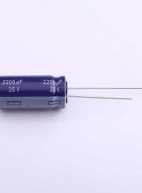 ECA1EM222 直插铝电解电容 2200uF ±20% 25V 插件,D12.5xL25mm
