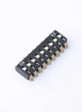 DSIC09LSGET 9位 2.54mm间距贴片 SMD 拨码开关 管装 SMD,P=2.54m