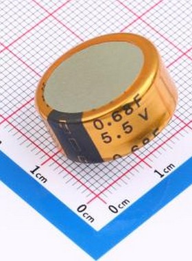 DCLT5R5684C 超级电容器 0.68F 5.5V 插件,P=5mm