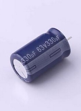 ERS1JM331W20C38T 直插铝电解电容 330uF ±20% 插件,D12.5xL20mm