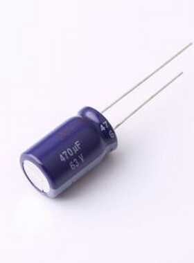 ECA1JM471 直插铝电解电容 470uF ±20% 63V 插件,D12.5xL20mm