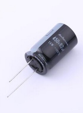 450TXW82MEFC18X30 直插铝电解电容 82uF ±20% 450V 插件,D18xL3