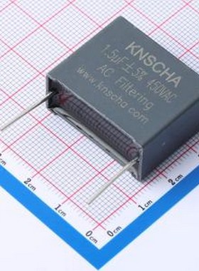 82CB0353 聚丙烯膜电容(CBB) 1.5uF ±5% 450V 插件,P=27.5mm