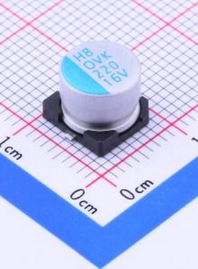 OVK221M1CTR-0807 固态电容 220uF ±20% 16V SMD,D8xL6.7mm