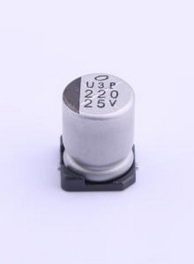 UWT1E221MNL1GS 贴片型铝电解电容 220uF ±20% 25V SMD,D8xL10mm