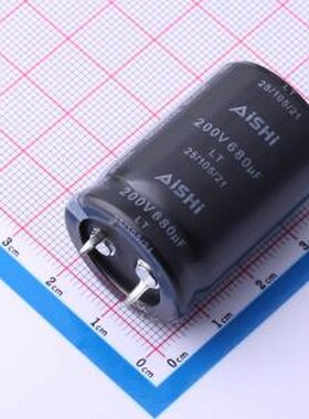 ELT2DM681P35KT 牛角型电解电容 680uF ±20% 200V 插件,D25xL35m