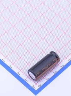 RXW222M1VBK-1330P 直插铝电解电容 2200uF ±20% 35V 插件,D12.5