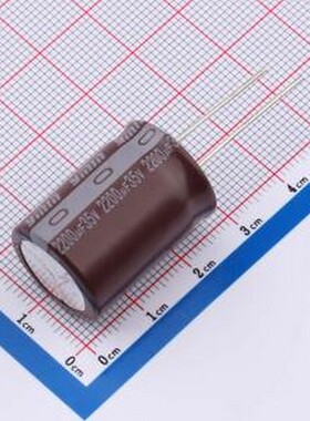 OLKJ2501V222MFCG 直插铝电解电容 2200uF ±20% 35V 插件,D18xL2