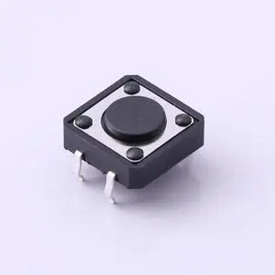 UK-B0224G43-SM300W-DP16Y 12*12*4.3mm 直插 轻触开关 插件-4P,1