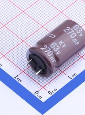 EKY-630EC3271MK20S 直插铝电解电容 270uF ±20% 63V 插件,D12.5