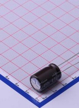 UPW2W4R7MHD 直插铝电解电容 4.7uF ±20% 插件,D12.5xL20mm