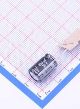 EEUEB1V331B 直插铝电解电容 330uF ±20% 35V 插件,D10xL16mm