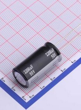 ECA1HHG222 直插铝电解电容 2200uF ±20% 50V 插件,D16xL31.5mm