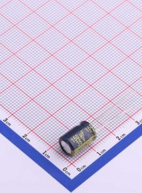 EEUFC1V151 直插铝电解电容 150uF ±20% 35V 插件,D8xL11.5mm