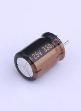 RXW331M1ECC-0811P 直插铝电解电容 330uF ±20% 25V 插件,D8xL11
